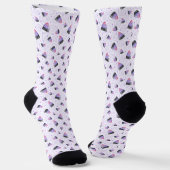 Chaussette Maïs de Halloween Violet Fantaisiste (Angulaire)