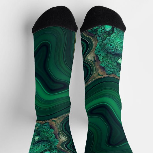 Chaussette Malachite Cu6CO3(OH)2 (Haut)