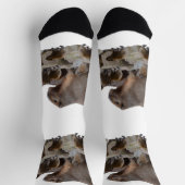 Chaussette Maman Capybara Avec Des Bébés, (Haut)