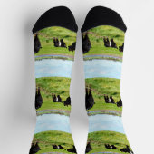 Chaussette Maman Et Bébés Galloway Cow, Chaussettes D'Équipag (Haut)