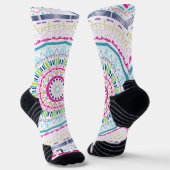 Chaussette mandala coloré (Angulaire)