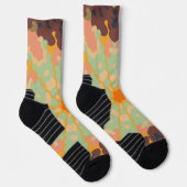 Chaussette Mandala Green Orange et Jaune (Droite)