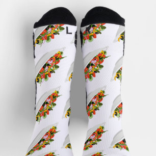 Chaussette Mangez plus de plantes frais motivation salade let