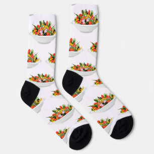Chaussette Mangez plus de plantes frais motivation salade let
