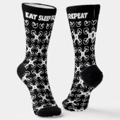 Chaussette Mangez Sleep Fly Répétez des chaussettes drôles po (Angulaire)