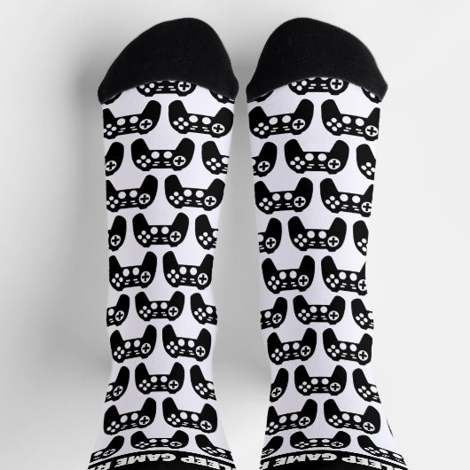 Chaussette Mangez Sleep Game Répétez des chaussettes drôles c (Haut)