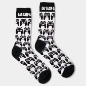Chaussette Mangez Sleep Game Répétez des chaussettes drôles c (Droite)