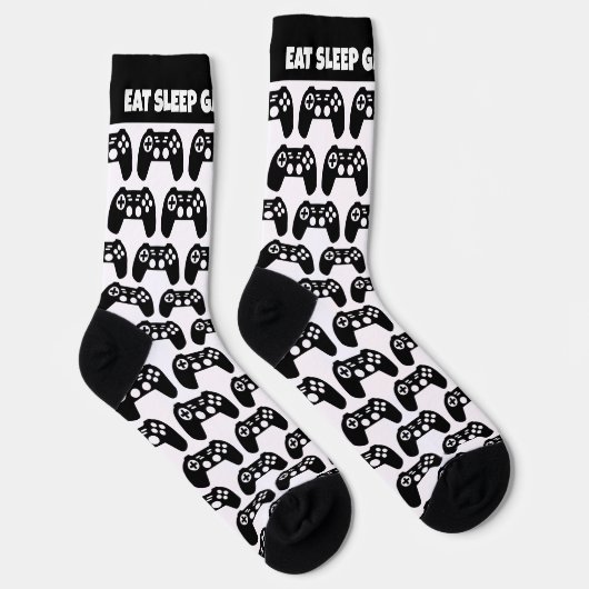 Chaussette Mangez Sleep Game Répétez des chaussettes drôles c (Droite)