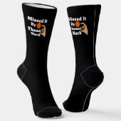 Chaussette Manqué de Juste Beaucoup Orange Pickleball Drôle (Angulaire)