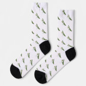 Chaussette Mante religieuse illustrée (Gauche)