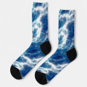 Chaussette Marbre d'eau bleue   (Gauche)