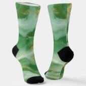 Chaussette Marbre vert et or (Angulaire)