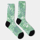 Chaussette Marbre Vert Monochrome (Droite)