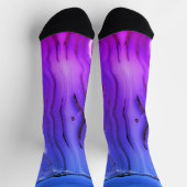 Chaussette Marbre Violet Exotique (Haut)