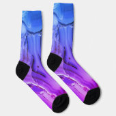 Chaussette Marbre Violet Exotique (Droite)