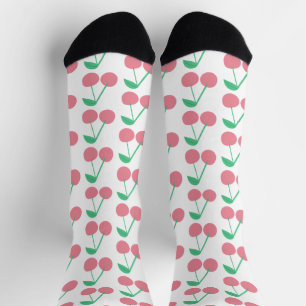 Chaussette Marché de fruits de cerises motif