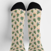 Chaussette Marche Whimsical Motif des arbres de Noël (Haut)