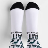 Chaussette Marcher Par La Foi Christian Ocean (Haut)