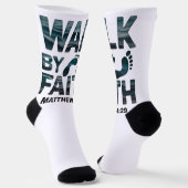 Chaussette Marcher Par La Foi Christian Ocean (Angulaire)