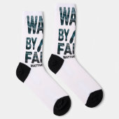 Chaussette Marcher Par La Foi Christian Ocean (Droite)