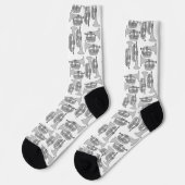 Chaussette Marching Baritone Crosshatch (Gauche)