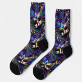 Chaussette Mardi Gras Design Premium Crew Sock (Gauche)