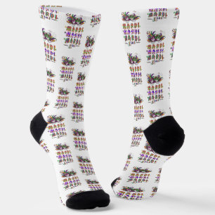 Chaussette Mardi Mardi Mardi Gras