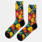 Chaussette Marguerites et sourires (Gauche)
