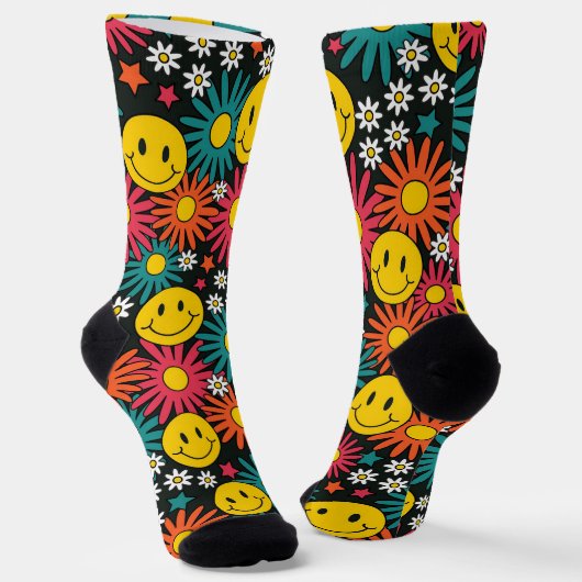 Chaussette Marguerites et sourires (Angulaire)