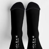 Chaussette Mariage Père De La Mariée Personnalisé Noir (Haut)