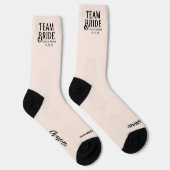 Chaussette Mariée et chambre avec Mariage Date Bridesmaid Cha (Droite)