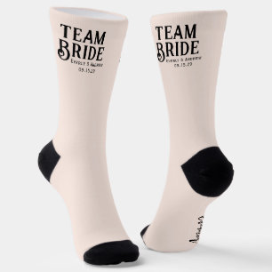 Chaussette Mariée et chambre avec Mariage Date Bridesmaid Cha