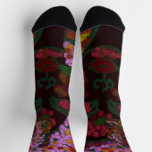 Chaussette Mariée Florale (Haut)