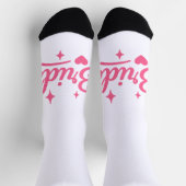 Chaussette Mariée Néon Rose (Haut)