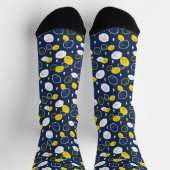 Chaussette Marine Blue Lemon Art - Refresh Citrus Design (Haut)