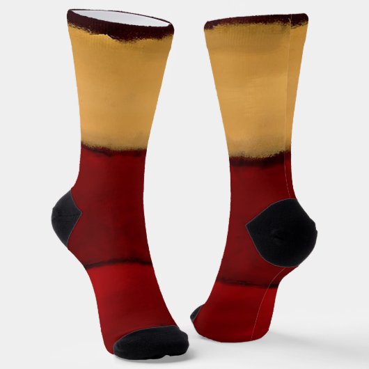 Chaussette Mark Rothko art dans le style numérique 2 (Angulaire)