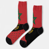 Chaussette Maroc, mode, drapeau marocain, patriotique (Gauche)