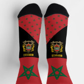 Chaussette Maroc, mode, drapeau marocain, patriotique (Haut)