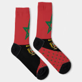 Chaussette Maroc, mode, drapeau marocain, patriotique (Droite)