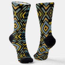 Masculin Or Bleu Noir Motif