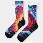 Chaussette medias pixeleado colorido  (Gauche)