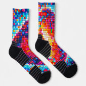 Chaussette medias pixeleado colorido  (Droite)