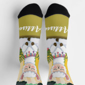 Chaussette Méditation de la llama dans la Forêt Magique (Haut)