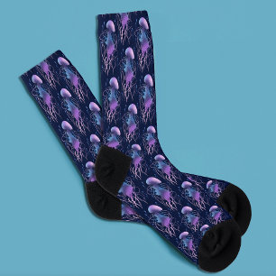 Chaussette Méduse Éthérée Violet Bleu