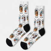 Chaussette Meilleur Chien au monde Maman Custom 3 Chien Photo (Gauche)