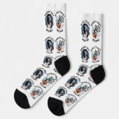 Chaussette Meilleur Chien Papa - Custom 3 Photos de Chien bla (Gauche)