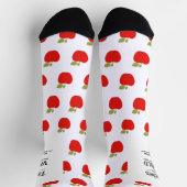 Chaussette Meilleur nom d'enseignant motif de pomme rouge per (Haut)