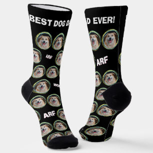 Chaussette Meilleur Papa Chien de Tous les Temps Fête des Pèr