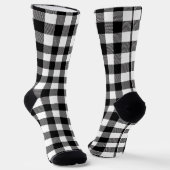 Chaussette Mélange de Buffle noir et blanc monogramme plaqué (Angulaire)