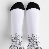 Chaussette Mélodie élégante : Chaussettes À Thème Musique (Haut)